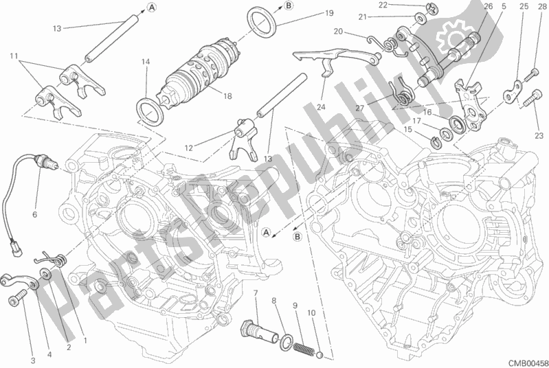 Tutte le parti per il Controllo Del Cambio del Ducati Diavel FL Thailand 1200 2017